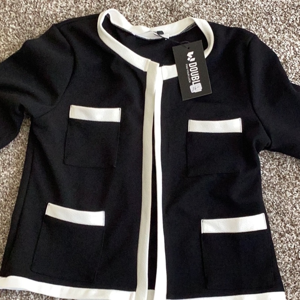 Black and White Women's Jacket